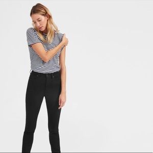 Everlane High Rise Black Skinnies 29R